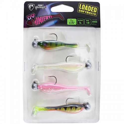 Fox Rage Mini Fry Loaded UV Mixed Colour Packs 5 Gr – Size 1/0 – 7 cm