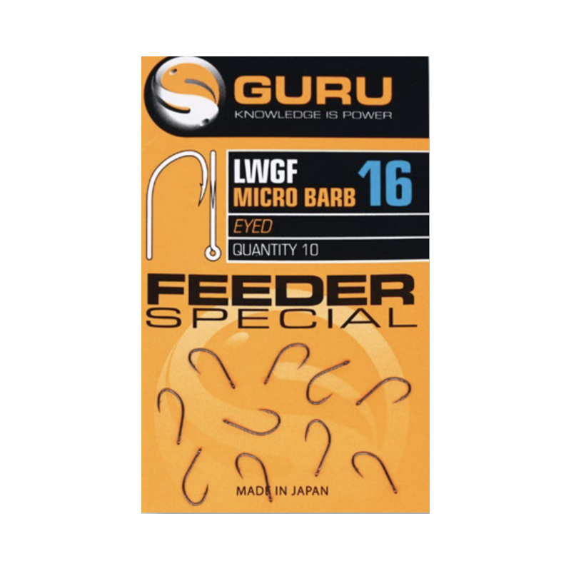 Guru LWG Feeder Special Eyed Barbed Hook Size 10