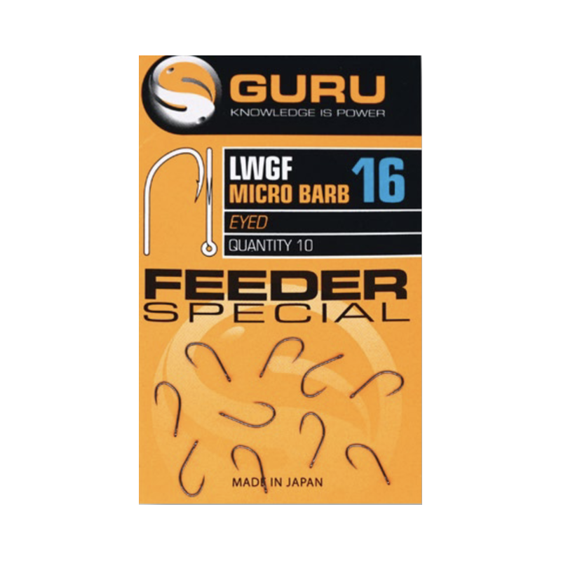 Guru LWG Feeder Special Eyed Barbed Hook Size 16