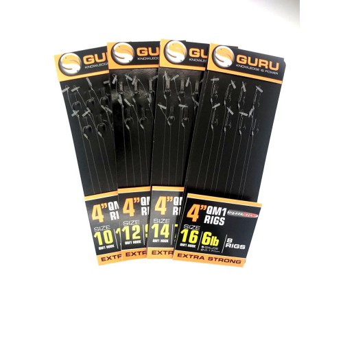 Guru QM1 Speed Stop Ready Rigs 4'' Size 10 (0.25mm)