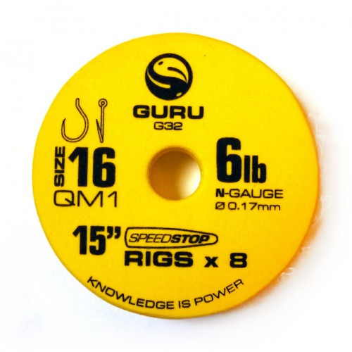 Guru QM1 Speed Stop Ready Rigs 15'' Size 10 (0.25mm)