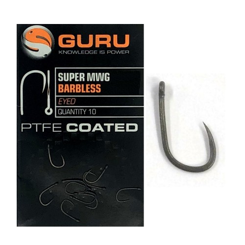 Guru Super MWG Eyed Size 10 Barbless Hook