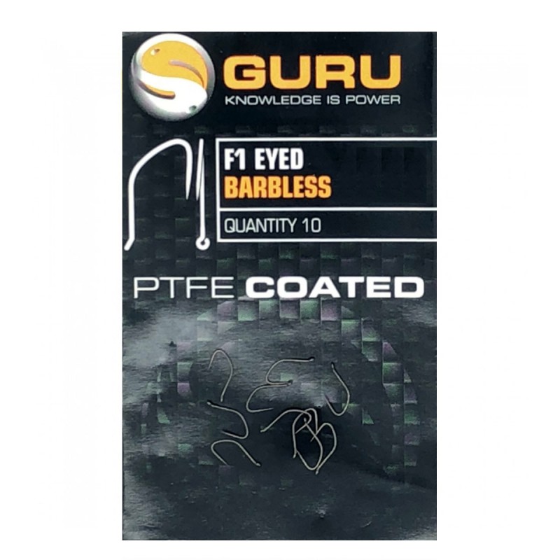 Guru F1 Eyed Barbless Hook Size 16