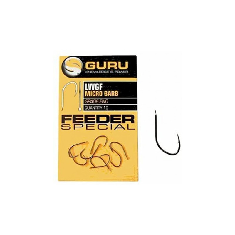 Guru LWG Feeder Special Spade End Barbed Hook Size 10