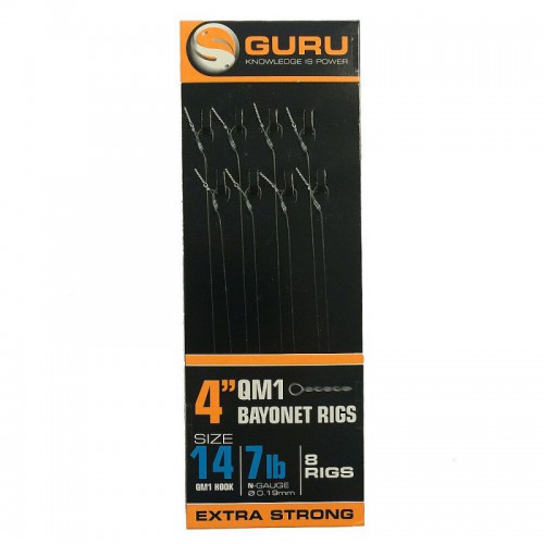 Guru QM1 Bayonet Ready Rigs 4'' Size 14 (0.19mm)