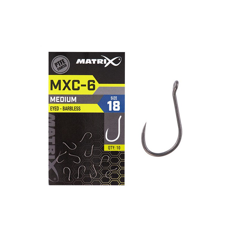 Matrix MXC-6 Medium Eyed Barbless Size 18