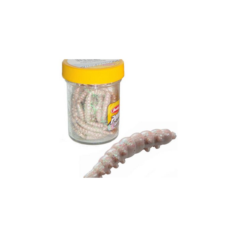 Berkley Powerbait Honey Worm White Scales