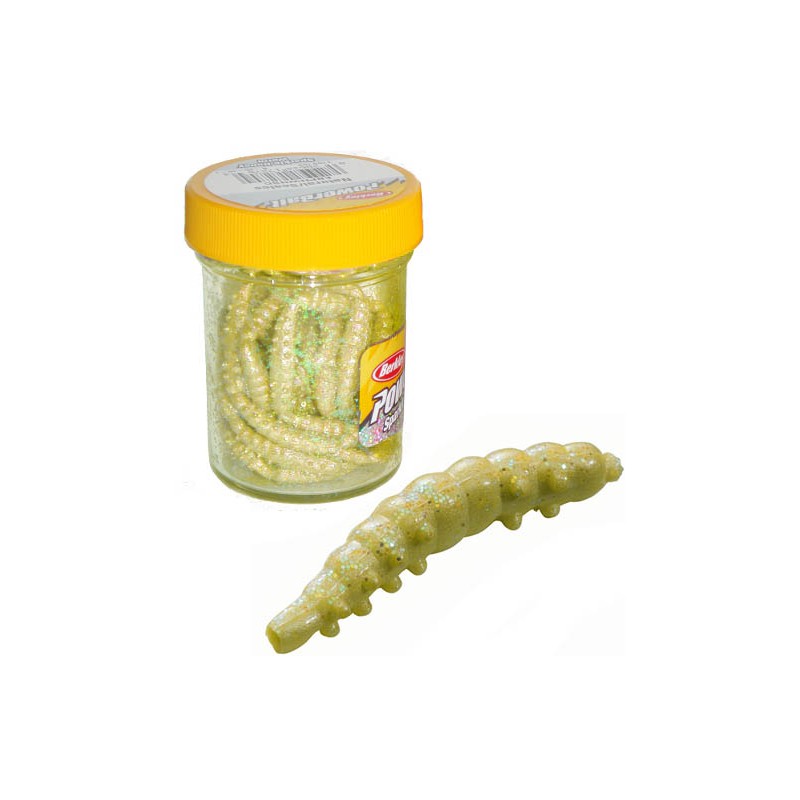 Berkley Yellow Scales Powerbait Honey Worm kopen De goedkoopste