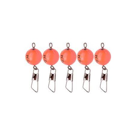 Trout Master Swivel Snap Pilots Orange 10 mm