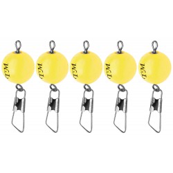 Trout Master Swivel Snap Pilots Yellow 12 mm