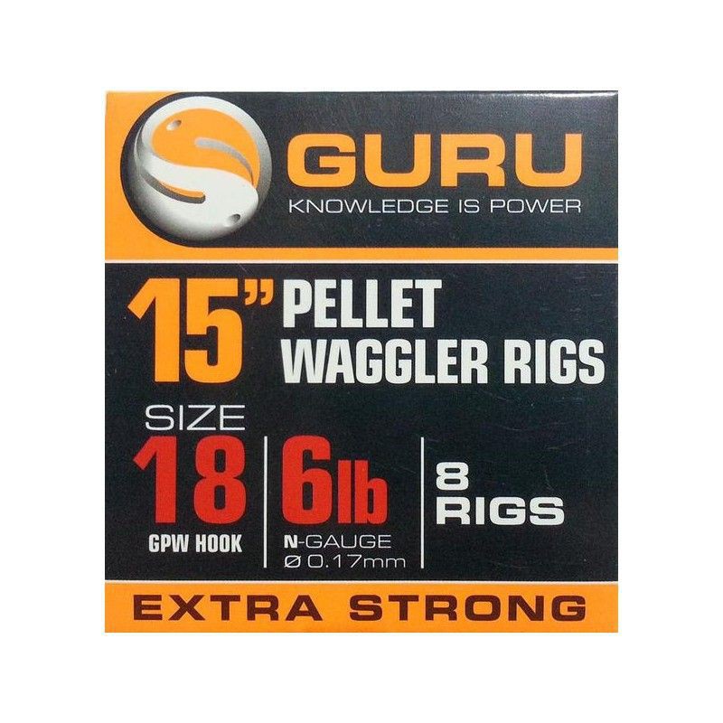 Guru Bait Band – Pellet Wagglers Ready Rig 15'' Size 18