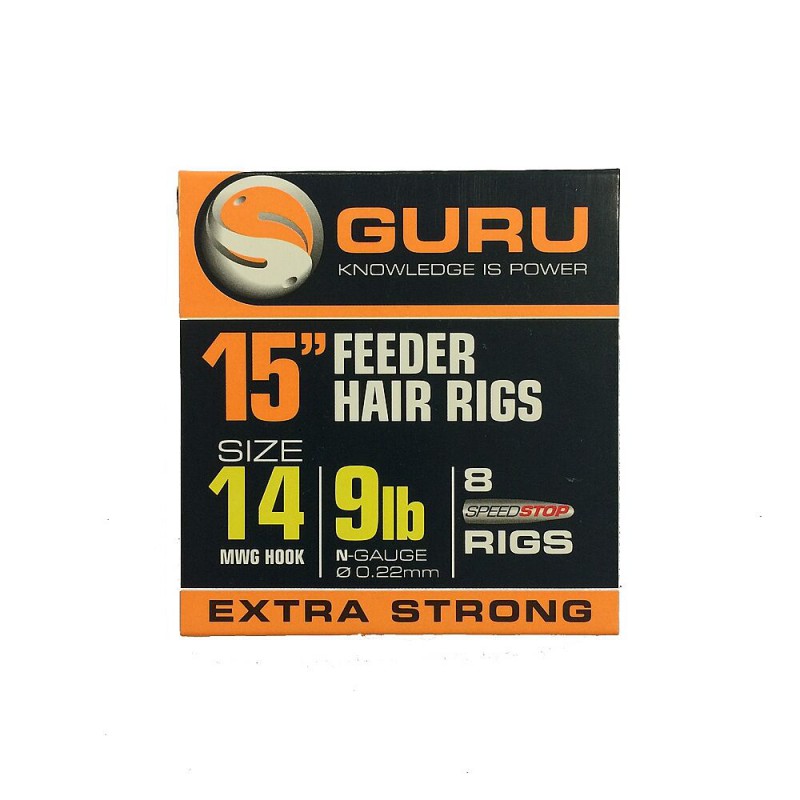 Guru MWG Method Hair Rigs with Speedstop 15'' Size 16