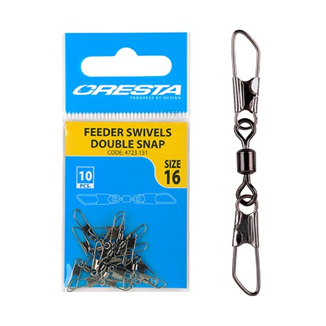 Cresta Feeder Swivel Double Snap Size 16