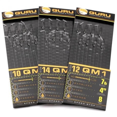 Guru QM1 Speed Stop Ready Rigs 4'' Size 10 (0.22mm)