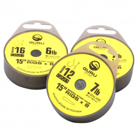 Guru  QM1 Speed Stop Ready Rigs 15'' Size 10 (0.22mm)