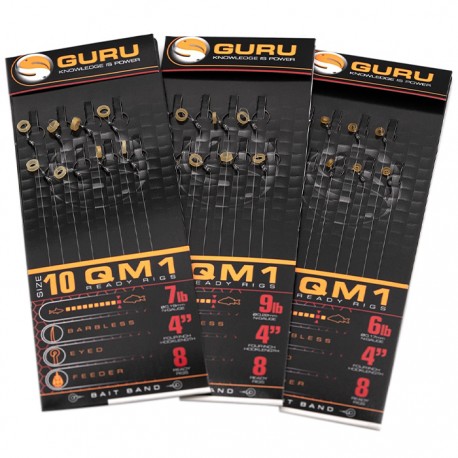 Guru QM1 Bait Band Ready Rigs 4'' Size 16 (0.17mm)
