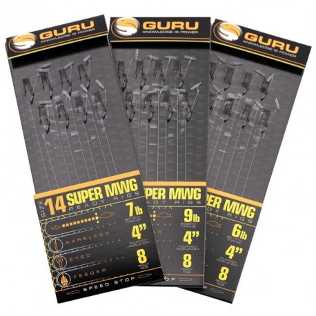 Guru SMWG Speed Stop Ready Rigs 4'' Size 10 (0.22mm)