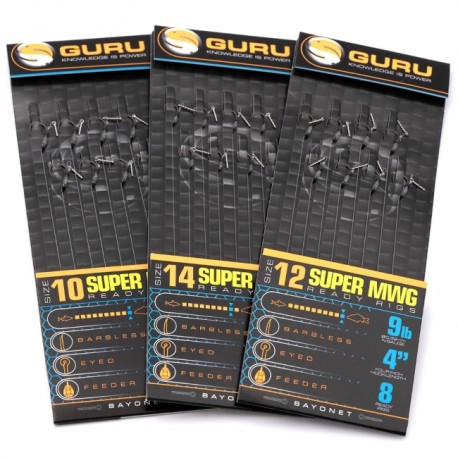 Guru SMWG Bayonet Ready Rigs 4'' Size 12 (0.22mm)