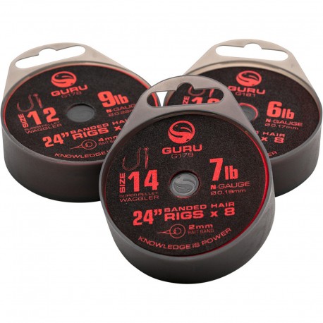 Guru Super Pellet Waggler Bait Bands 24'' Size 20 (0.15mm)