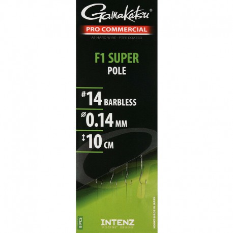Cresta 10 cm F1 Super Pole Rigs Size 20 PRO Commercial Barbless