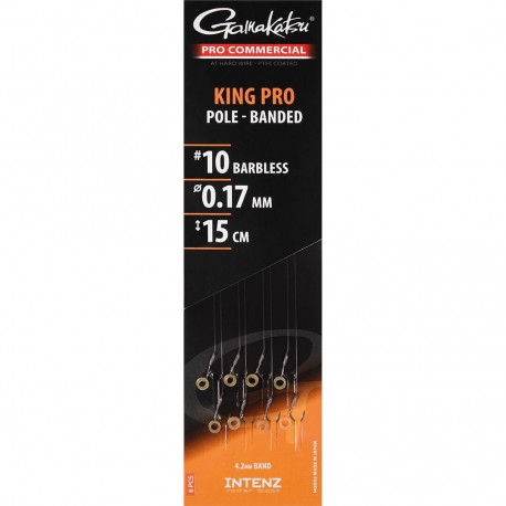Cresta 15 cm King Pro Banded Pole Rigs Size 10 PRO Commercial Barbless
