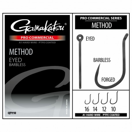 Cresta Size 16 Method Eyed PRO Commercial Barbless Hook