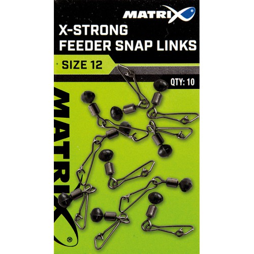Matrix X-Strong Feeder Snap Links Size 12