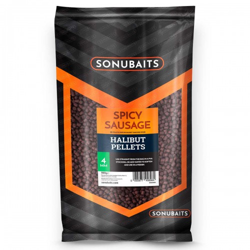 Sonubaits Spicy Sausage Halibut 4 mm Pellet