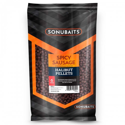 Sonubaits Spicy Sausage Halibut 6 mm Pellet