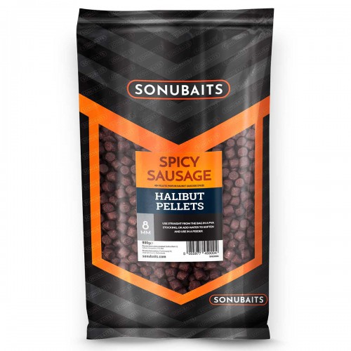 Sonubaits Spicy Sausage Halibut 8 mm Pellet