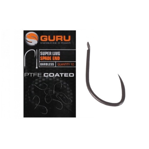 Guru Super LWG Spade End Size 20 Barbless Hook
