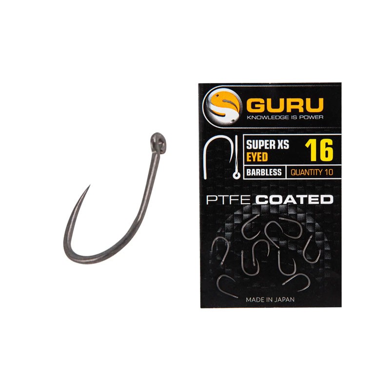 Guru Super XS Eyed Size 20 Barbless Hook kopen - De goedkoopste in NL!