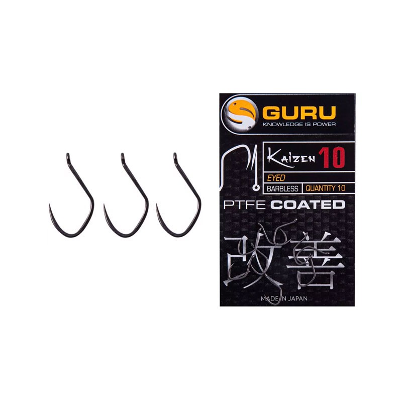 Guru Kaizen Eyed Barbless Hook Size 10