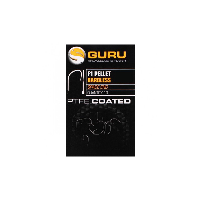 Guru F1 Pellet Eyed Barbless Hook Size 14