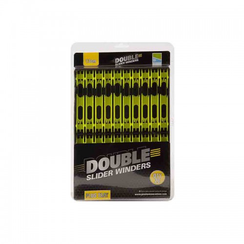 Preston Double Slider Winders 13 cm Yellow