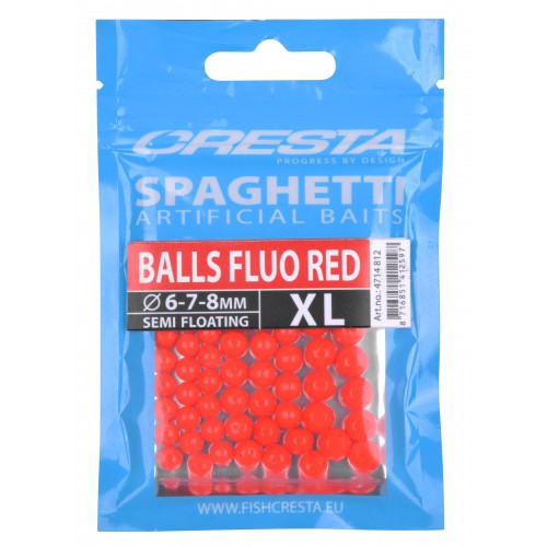 Cresta XL Balls Fluo Red Spaghetti