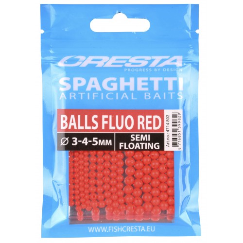 Cresta Balls Fluo Red Spaghetti