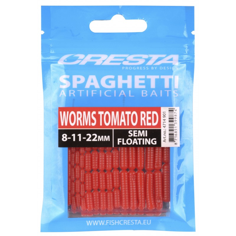 Cresta Spaghetti Worms Tomato Red