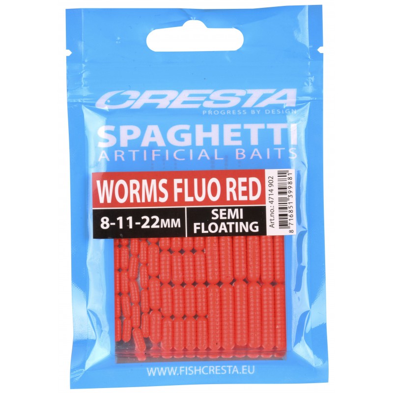 Cresta Spaghetti Worms Fluo Red