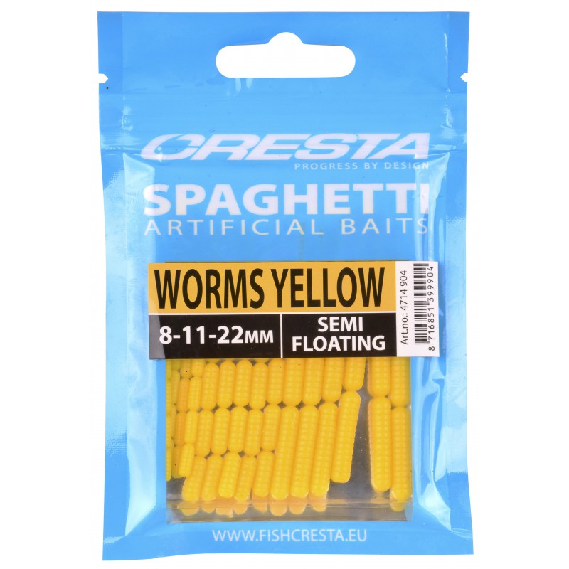 Cresta Spaghetti Worms Yellow