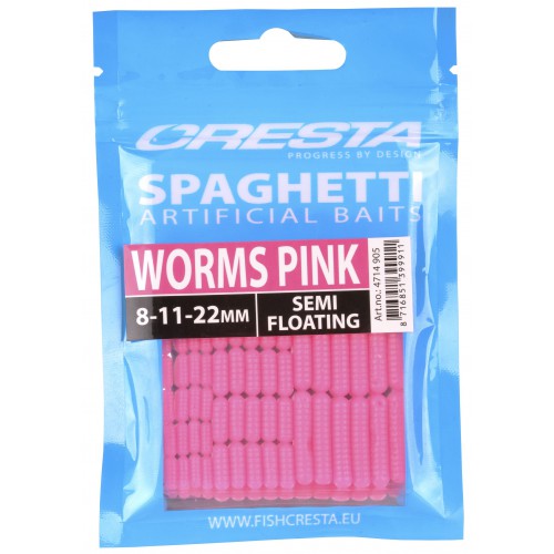 Cresta Worms Pink Spaghetti
