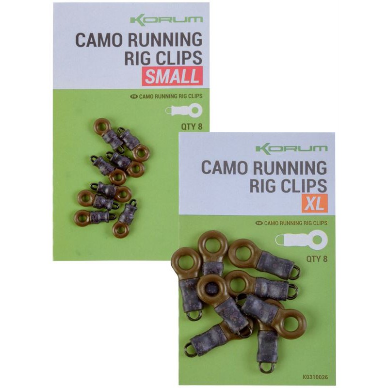 Korum Camo Running Rig Clips Small