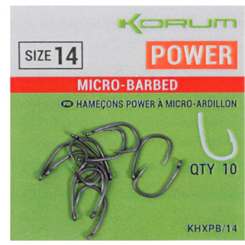 Korum Xpert Power Micro Barbed Hook Size 10